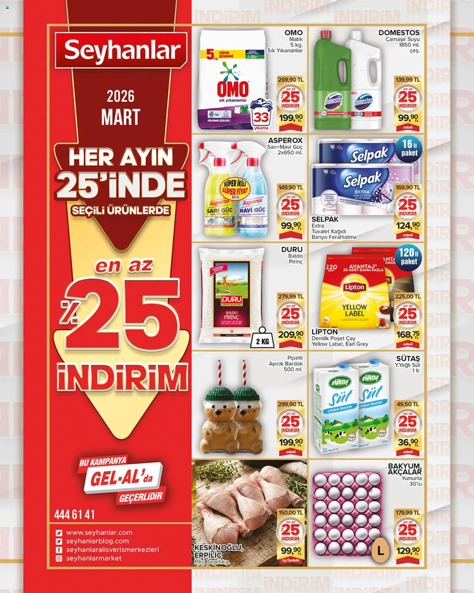 Seyhanlar Market Seyhanlar Market Katalog 25.03.2026 - Broşürünün önizlemesi