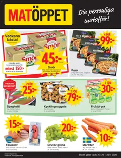 Förhandsgranska reklamblad Matöppet erbjudanden från butik Matöppet gäller från 20/04/2026