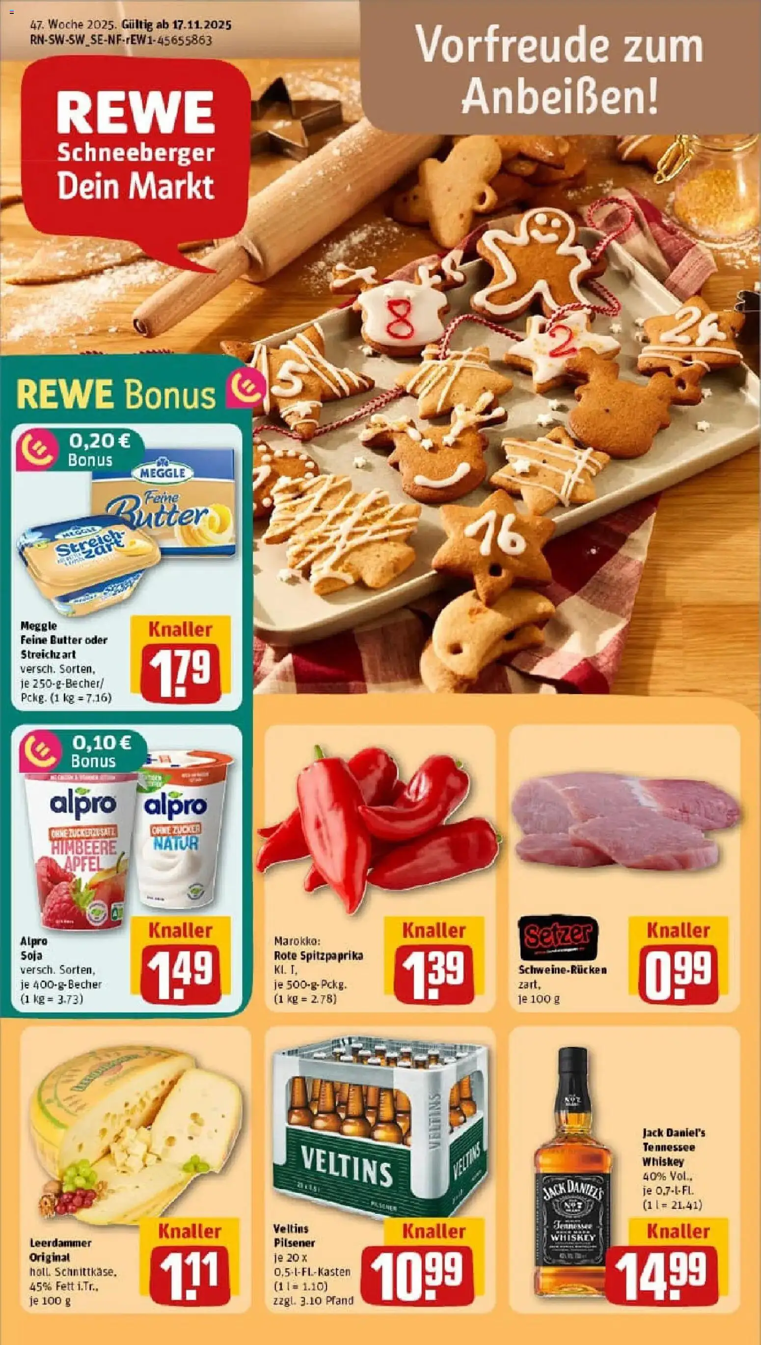 Vorschau von dem Prospekt des Geschäftes Rewe, gültig ab dem 17.11.2025