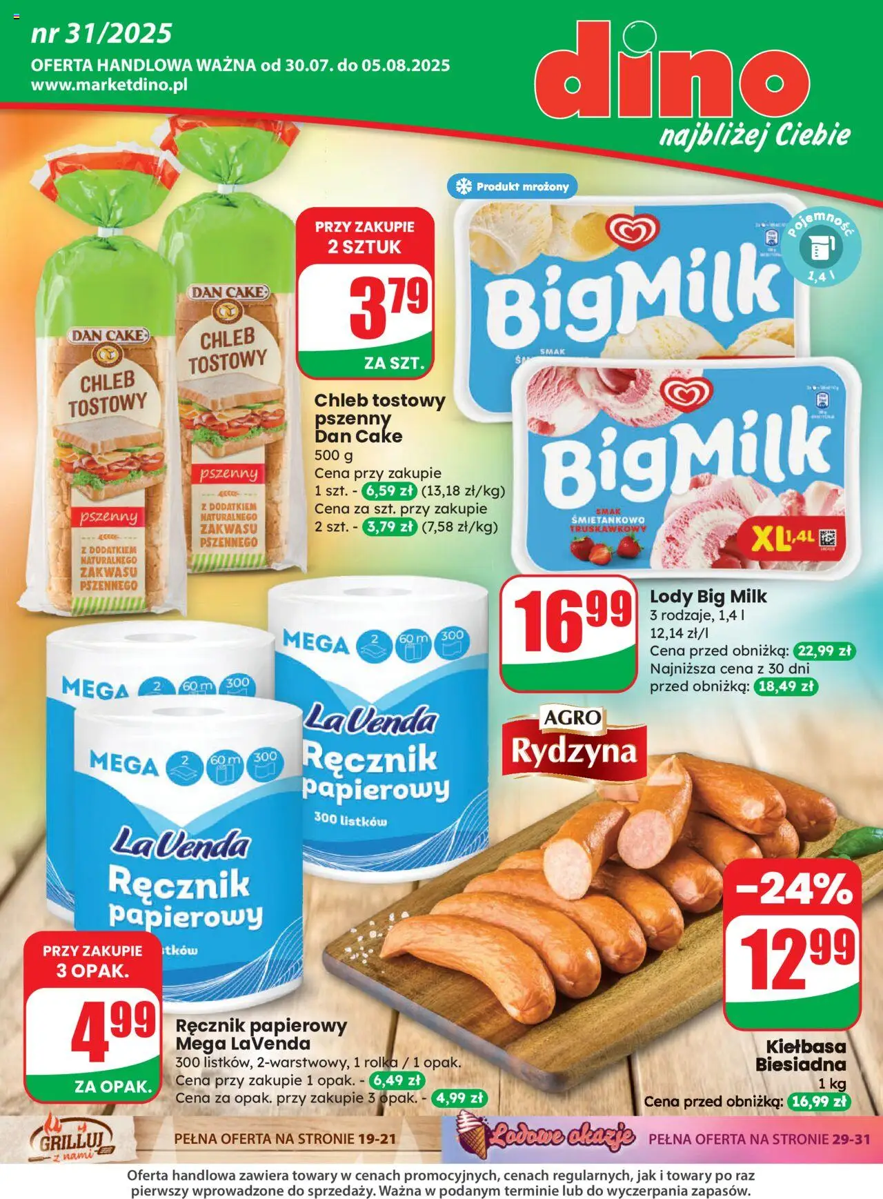 Dino gazetka 30.07.2025 - Aktualna gazetka promocyjna, akcje - Numer strony 1