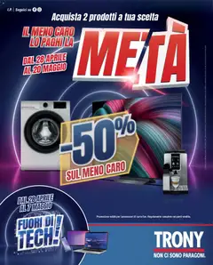 Anteprima dell'opuscolo Trony volantino dal negozio Trony valido da 28/04/2026