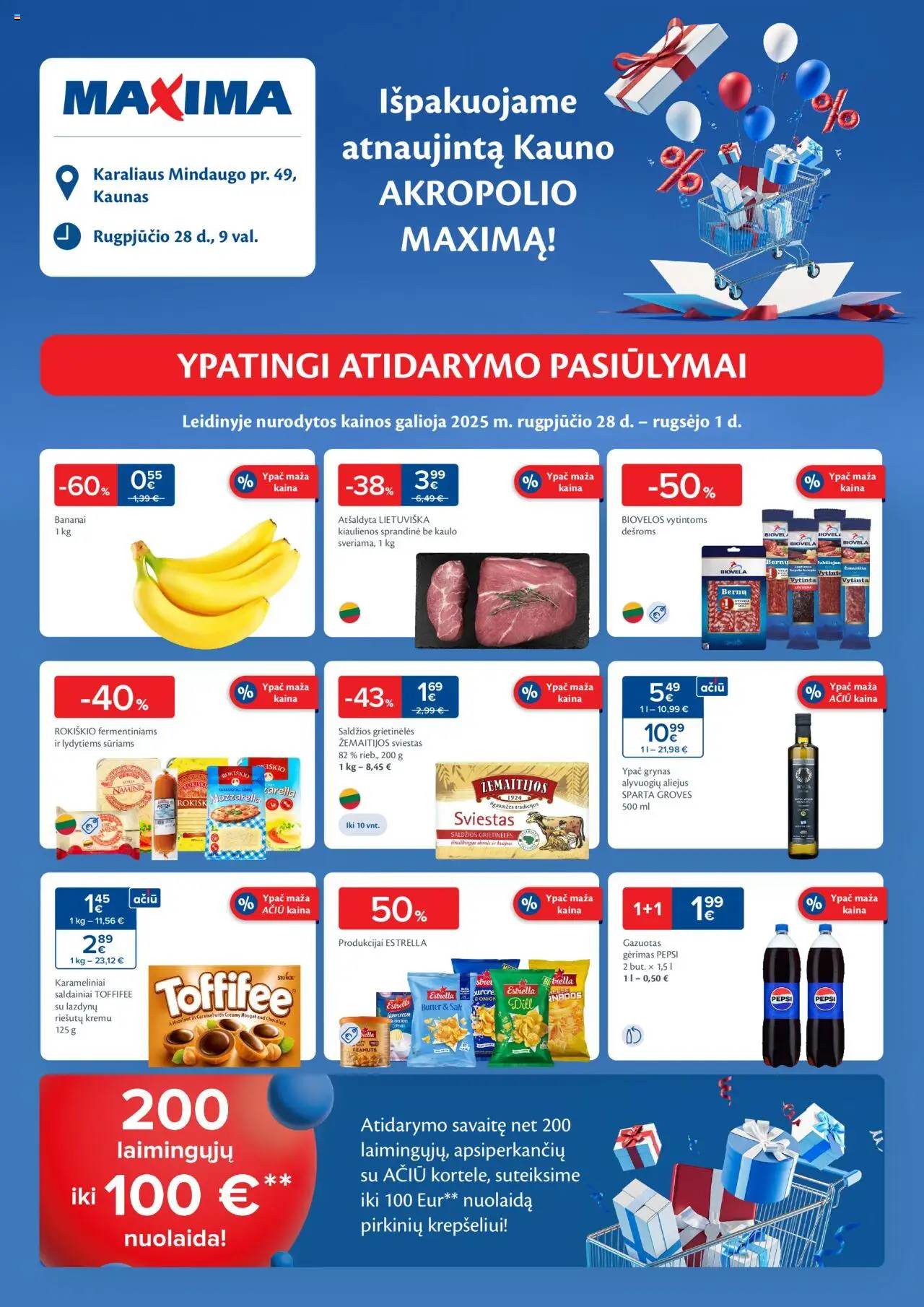 MAXIMA leidinys galioja nuo 2025.08.28 – puslapio numeris 1