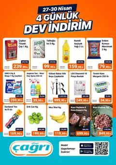 Çağrı Market Çağrı Market - 4 Günlük Dev İndirim 27.04.2026 - Broşürünün önizlemesi