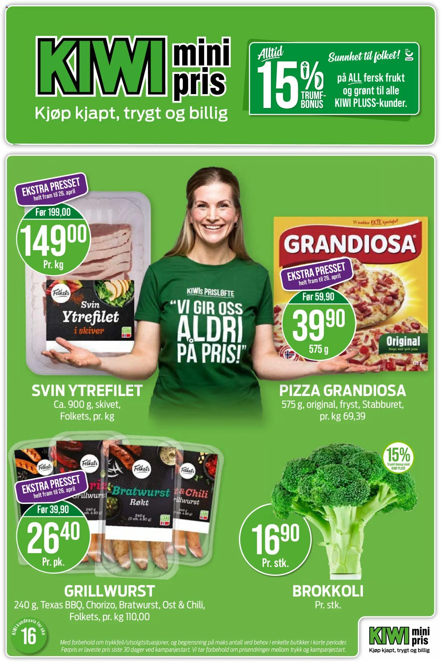 Forhåndsvis Kiwi kundeavis fra butikk Kiwi gyldig fra 13/04/2026