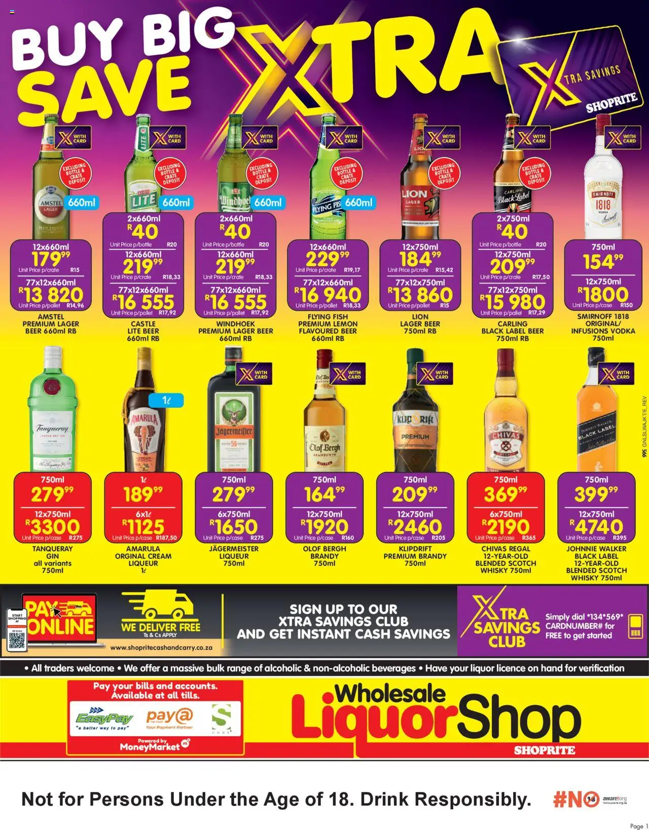 Shoprite Wholesale LiquorShop Deals Selected Stores 20/10 - 02/11/2025 >> Catalogue
