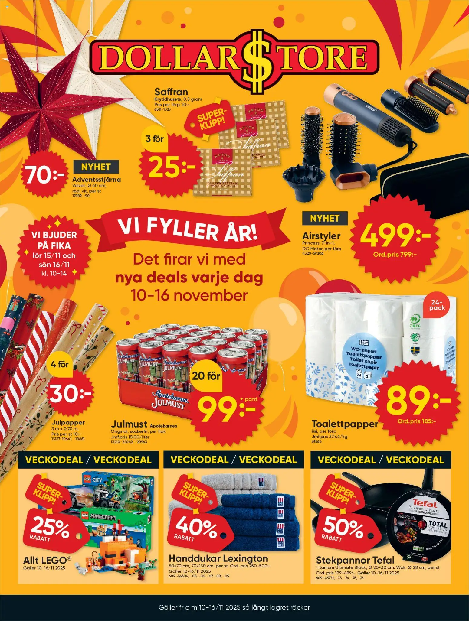 Förhandsgranska reklamblad Aktuella reklamblad Dollar Store från butik Dollar Store gäller från 10/11/2025