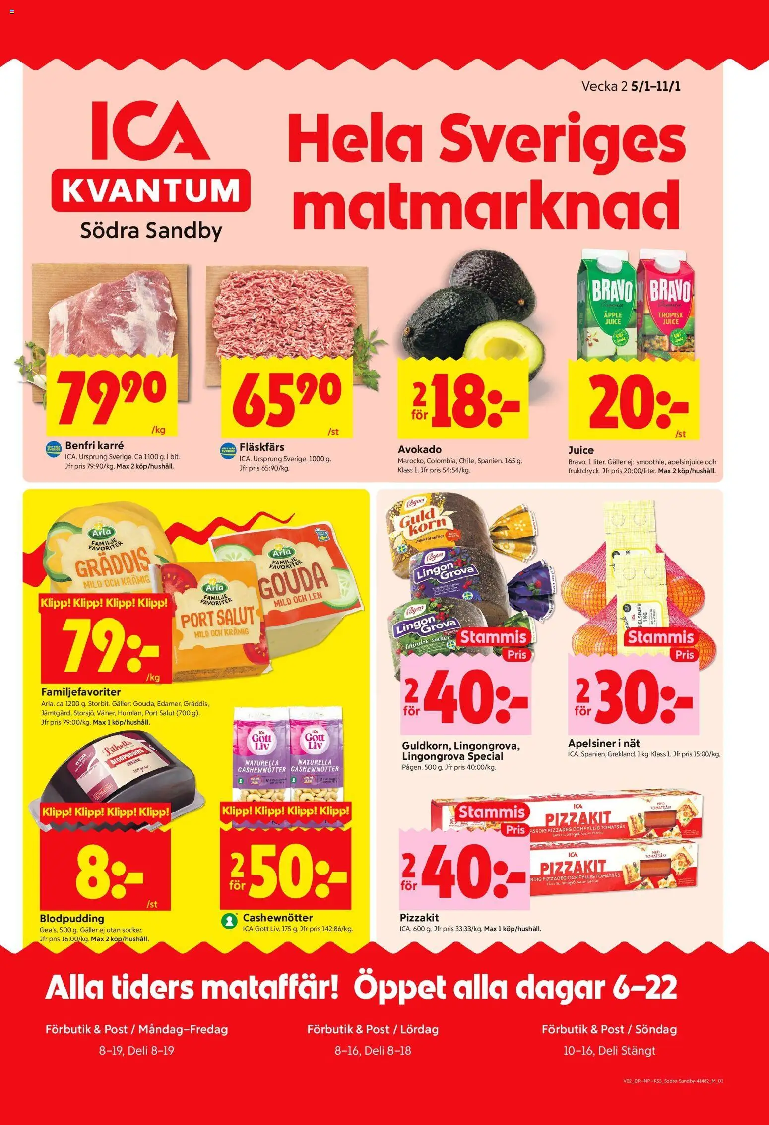 Förhandsgranska reklamblad Södra Sandby från butik ICA Kvantum gäller från 05/01/2026