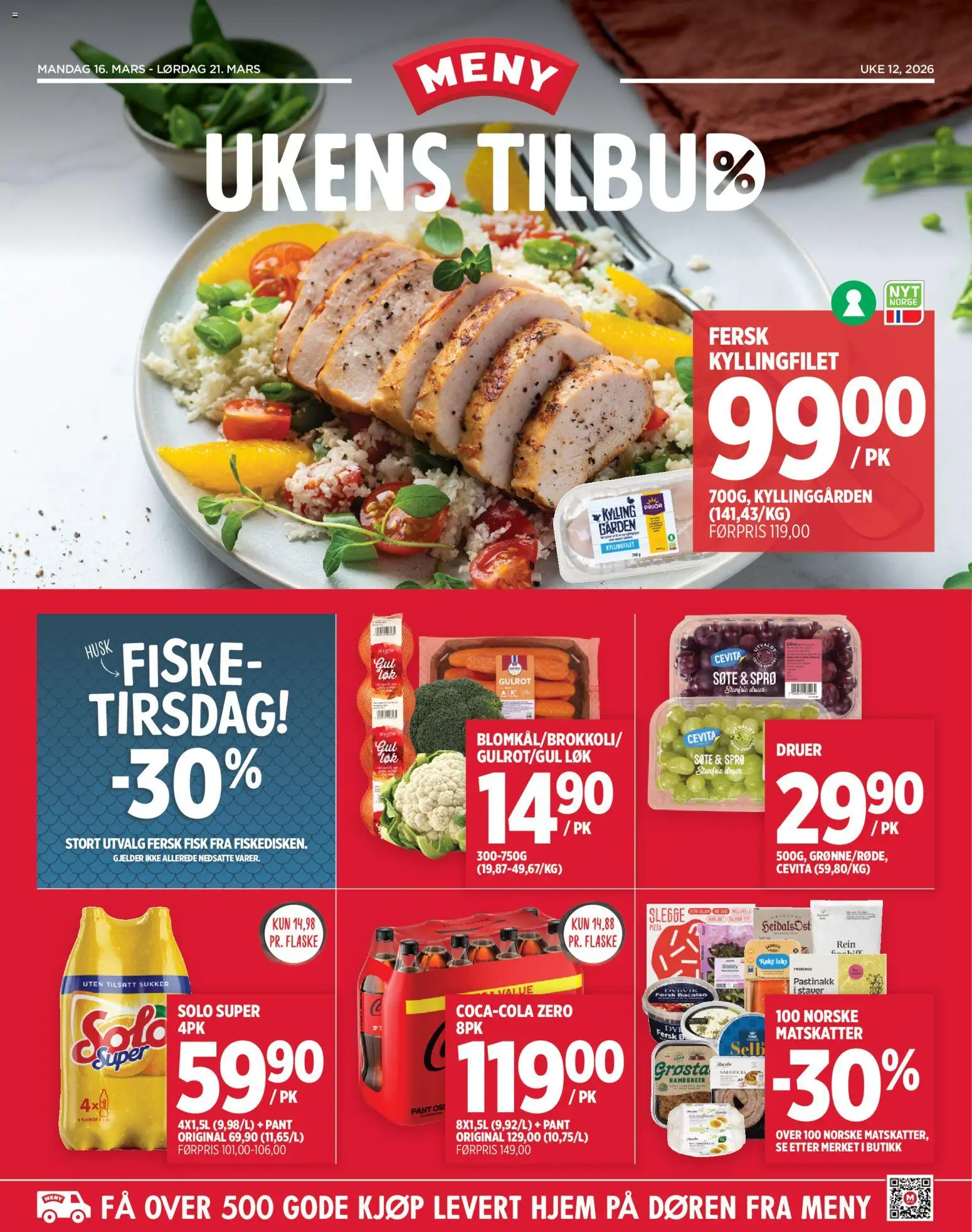 Forhåndsvis Meny kundeavis fra butikk Meny gyldig fra 16/03/2026
