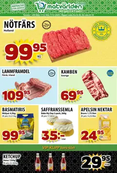 Förhandsgranska reklamblad Aktuella reklamblad Matvärlden från butik Matvärlden gäller från 01/12/2025