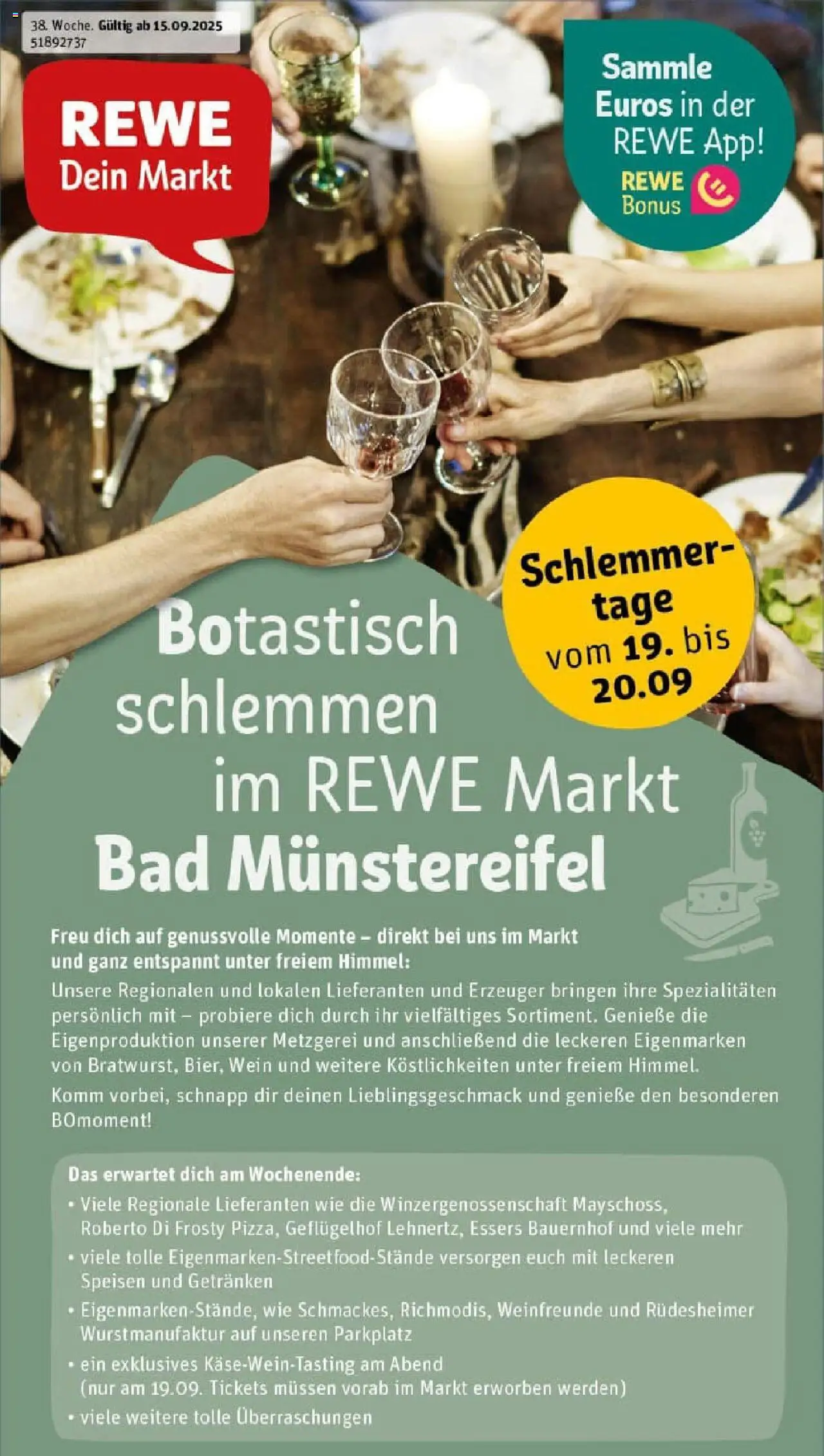 REWE Prospekt ab 14.09.2025 nächste Woche - Prospekt Bad Münstereifel	
