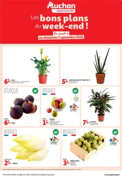 Prévisualisation de Les bons plans du week-end dans votre super ! du magasin Auchan formulaire valide 04/09/2025