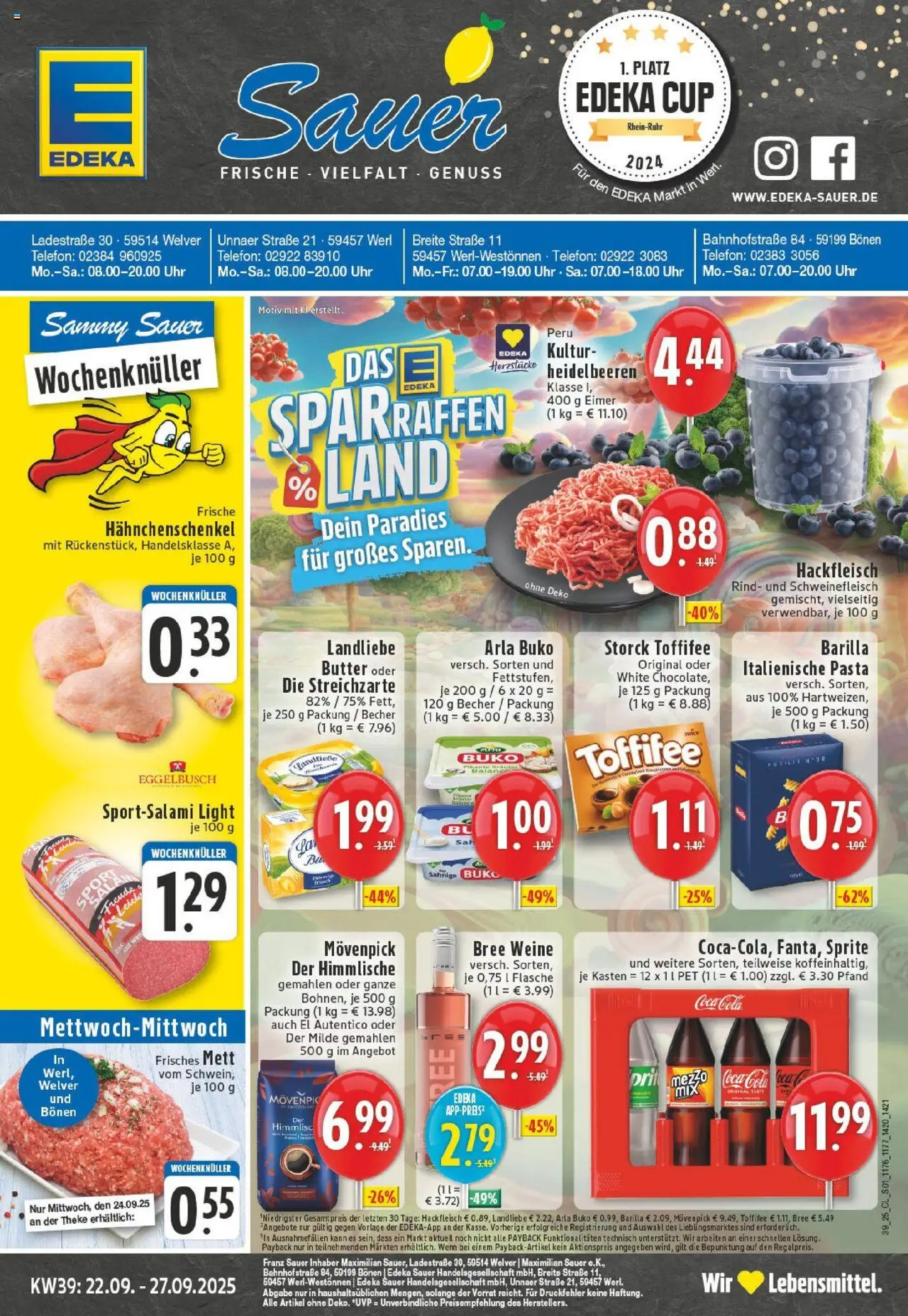 EDEKA Prospekt ab 21.09.2025 - Prospekt Werl Online