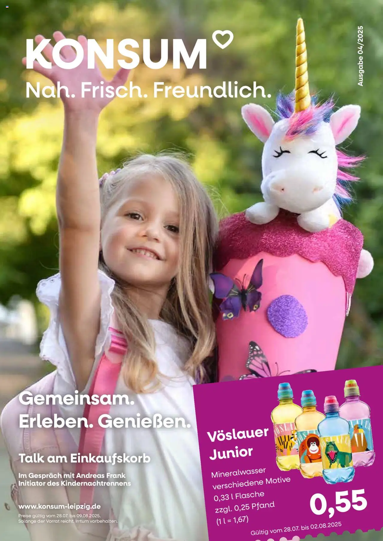 KONSUM Leipzig Nah. Frisch. Freundlich. (vom 28.07.2025 - 09.08.2025) - Mineralwasser