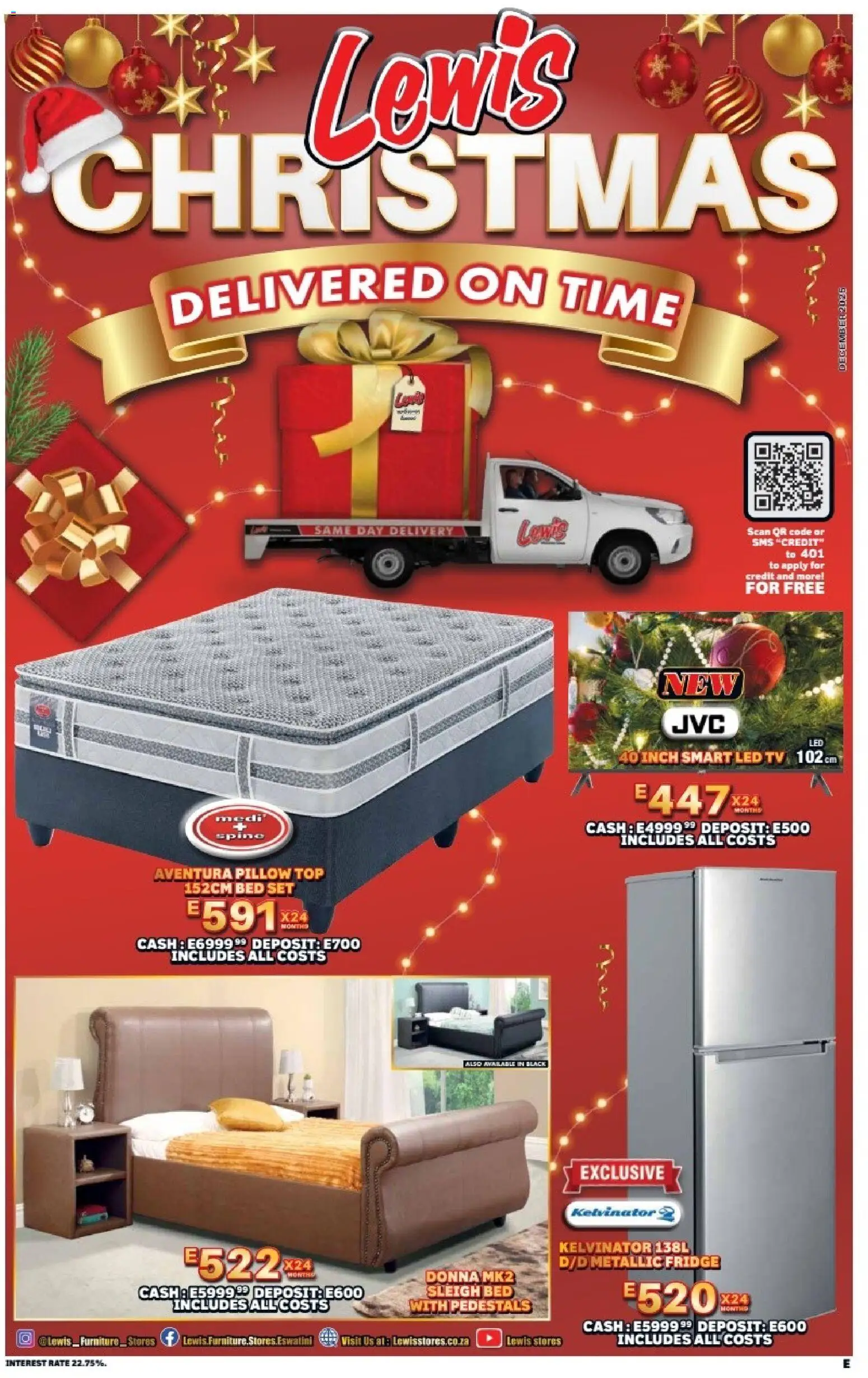 Preview of Lewis Stores flyer valid from 08/12/2025