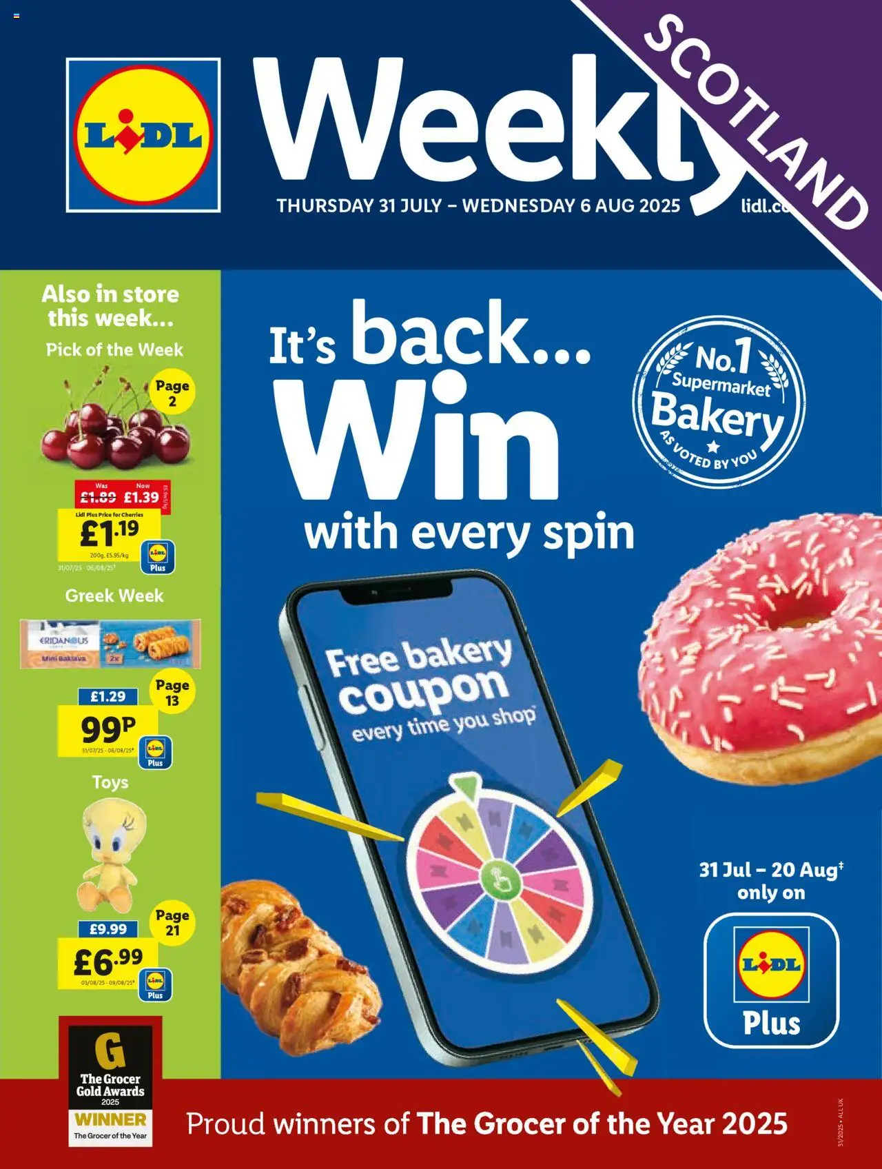 Lidl shop Lidl Weekly Scotland valid from 31/07/2025 - Page number 1