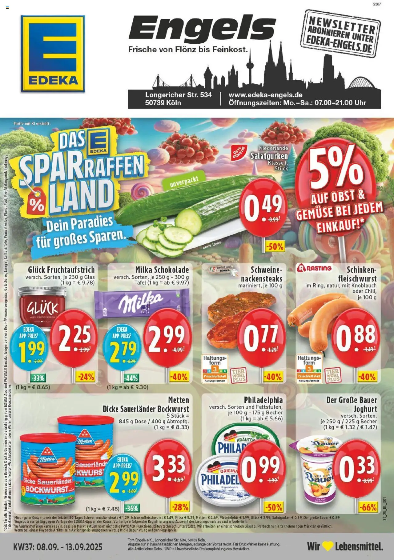 EDEKA Prospekt ab 07.09.2025 - Prospekt Köln-Longerich Online