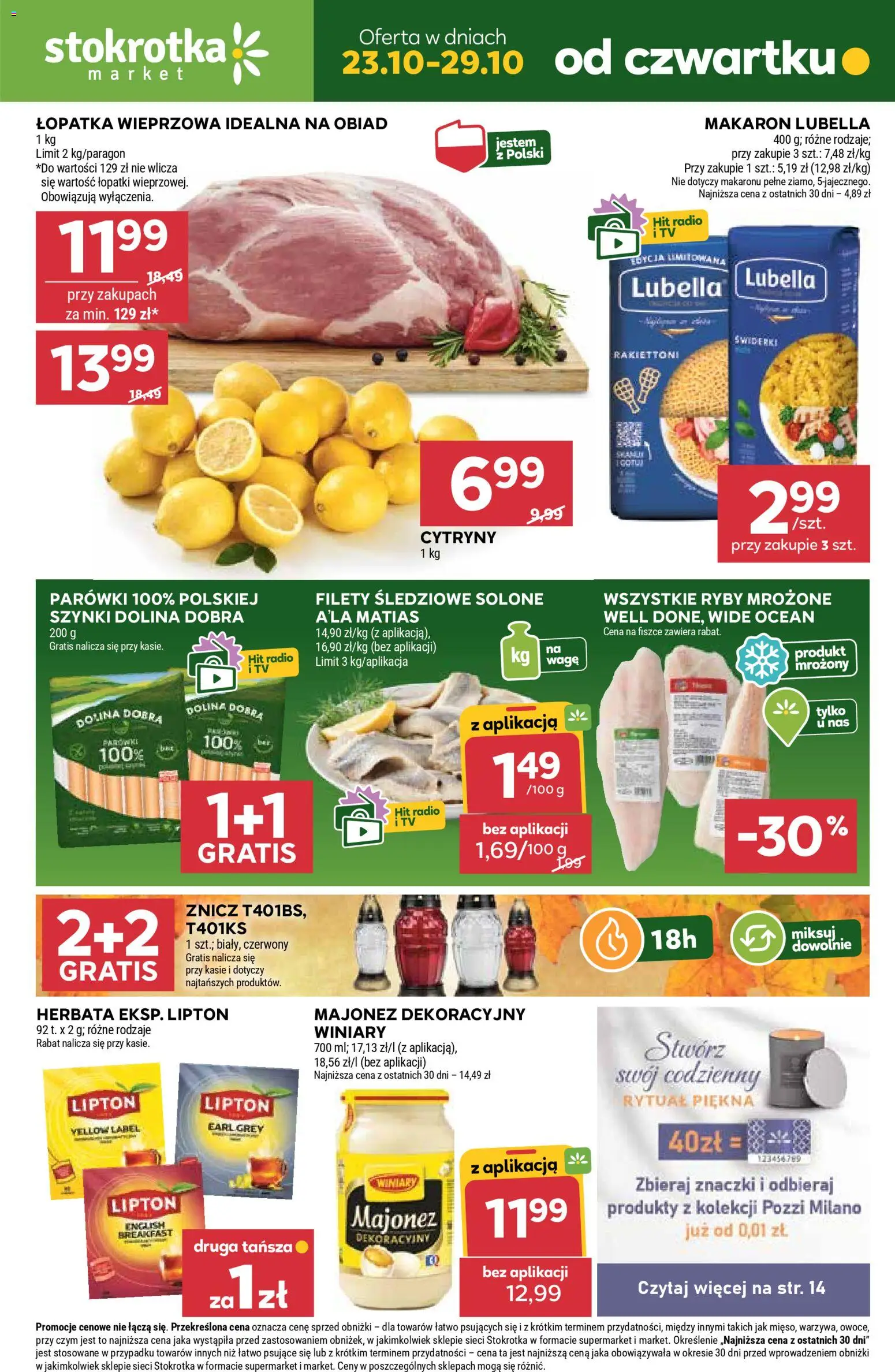 Stokrotka gazetka od czwartku 23.10.2025 >> "Market" - Numer strony 1