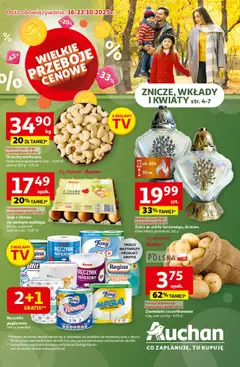 Pogląd gazetki "Wielkie przeboje cenowe Hipermarket" ze sklepu Auchan ważnej od 16.10.2025