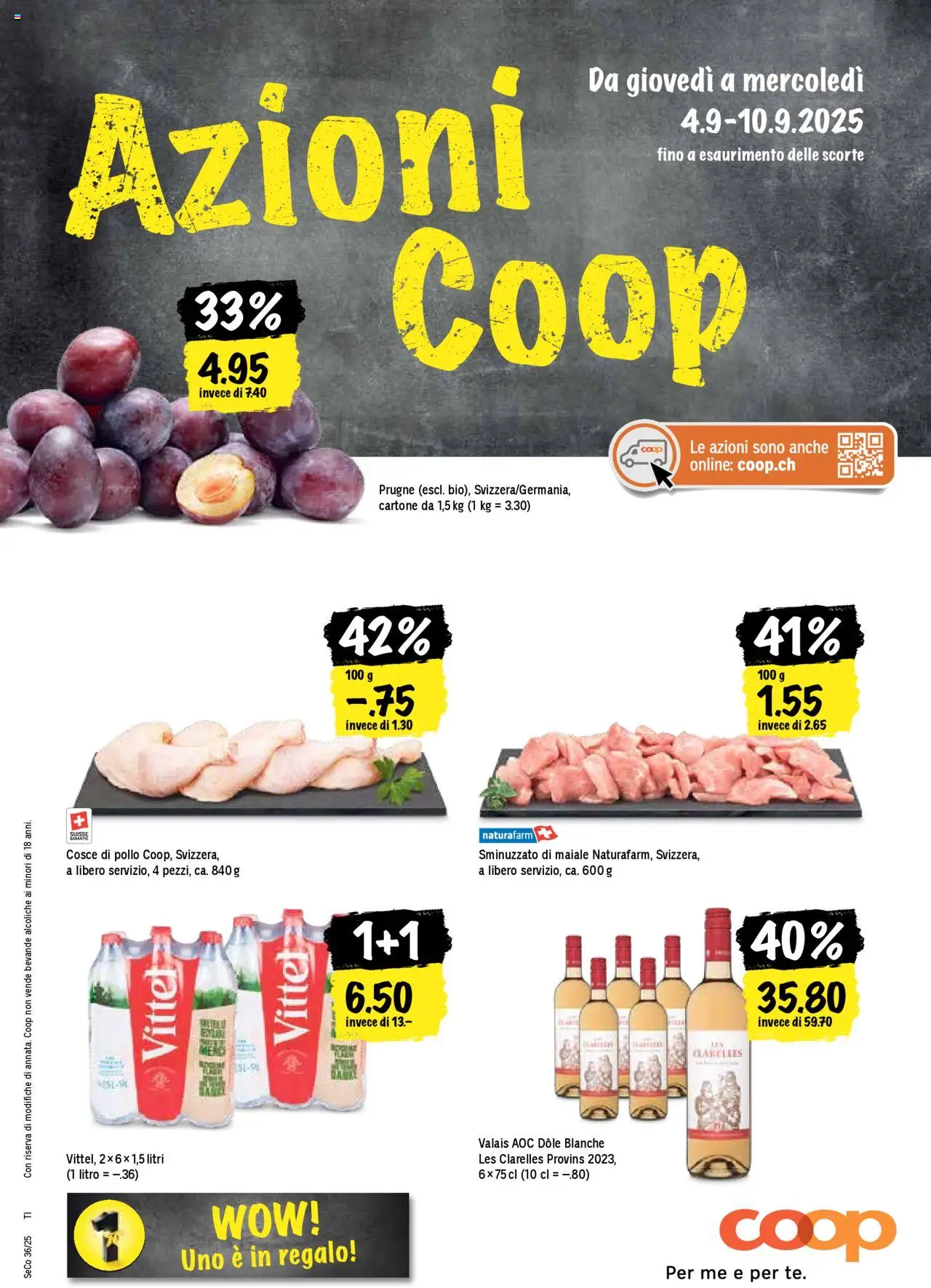 Coop Una settimana di azioni ab 04.09.2025 - Nächste woche - Seitennummer 1