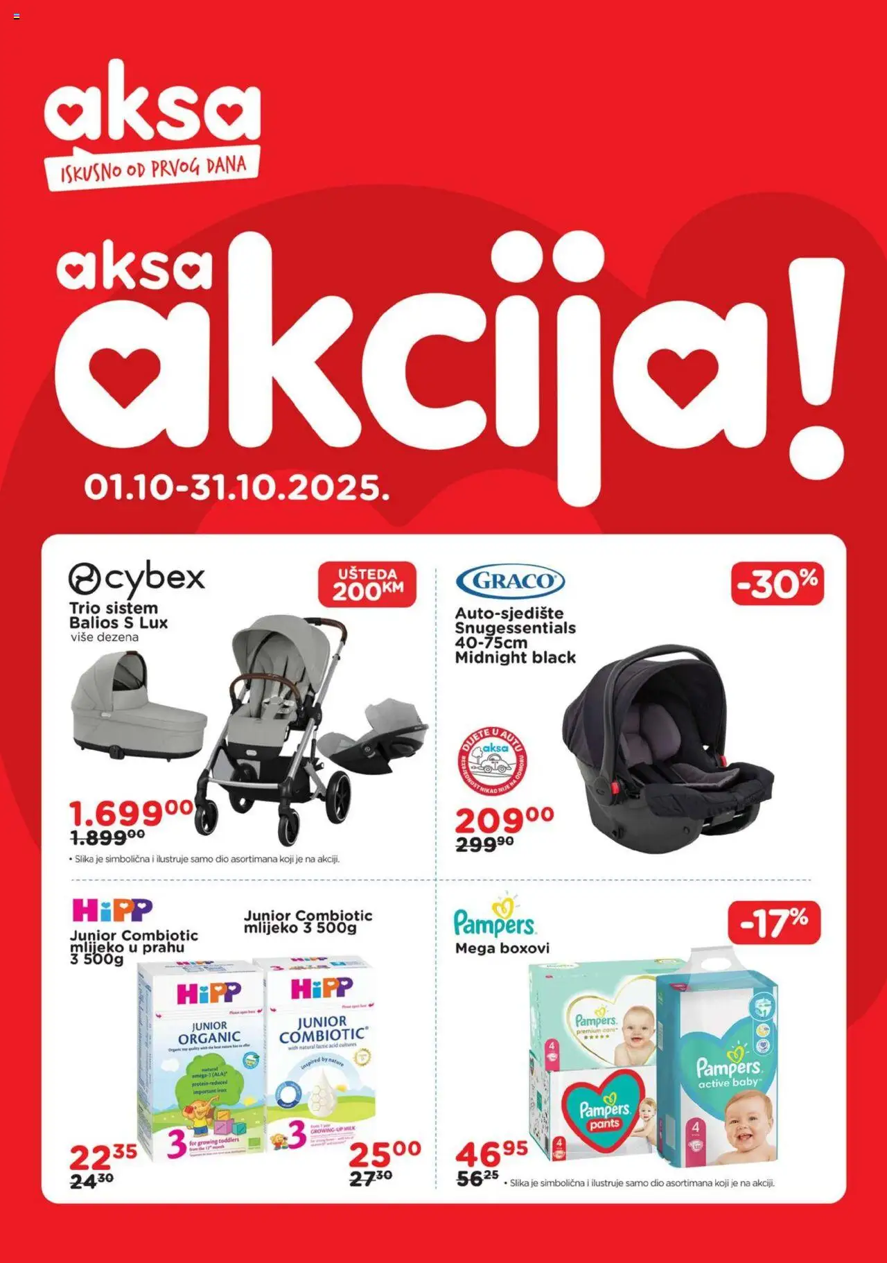 Pregled letka Katalog trgovine AKSA vrijedi od 2025.10.01