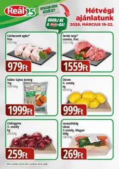 Reál - Reál Bevásárló hétvége - Kisalföld megtekintése, amely érvényes 2026.03.19.-től