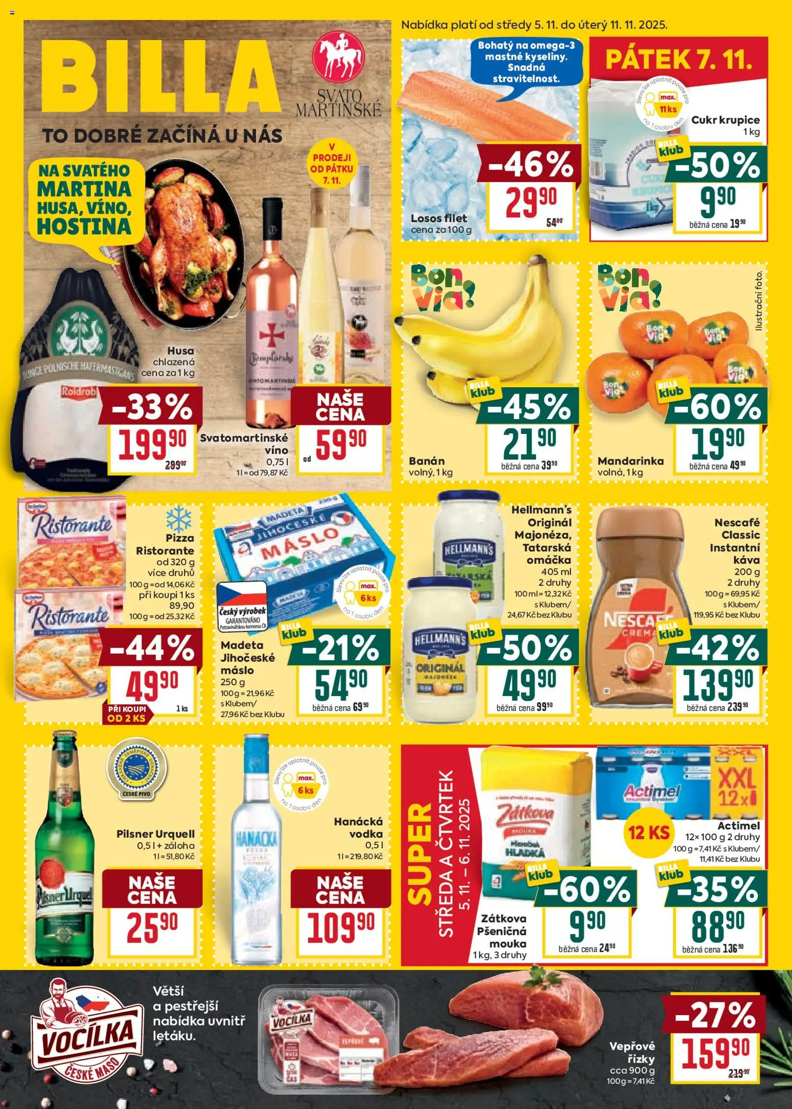 Náhled nabídky: Billa Malý leták platný od 05.11.2025