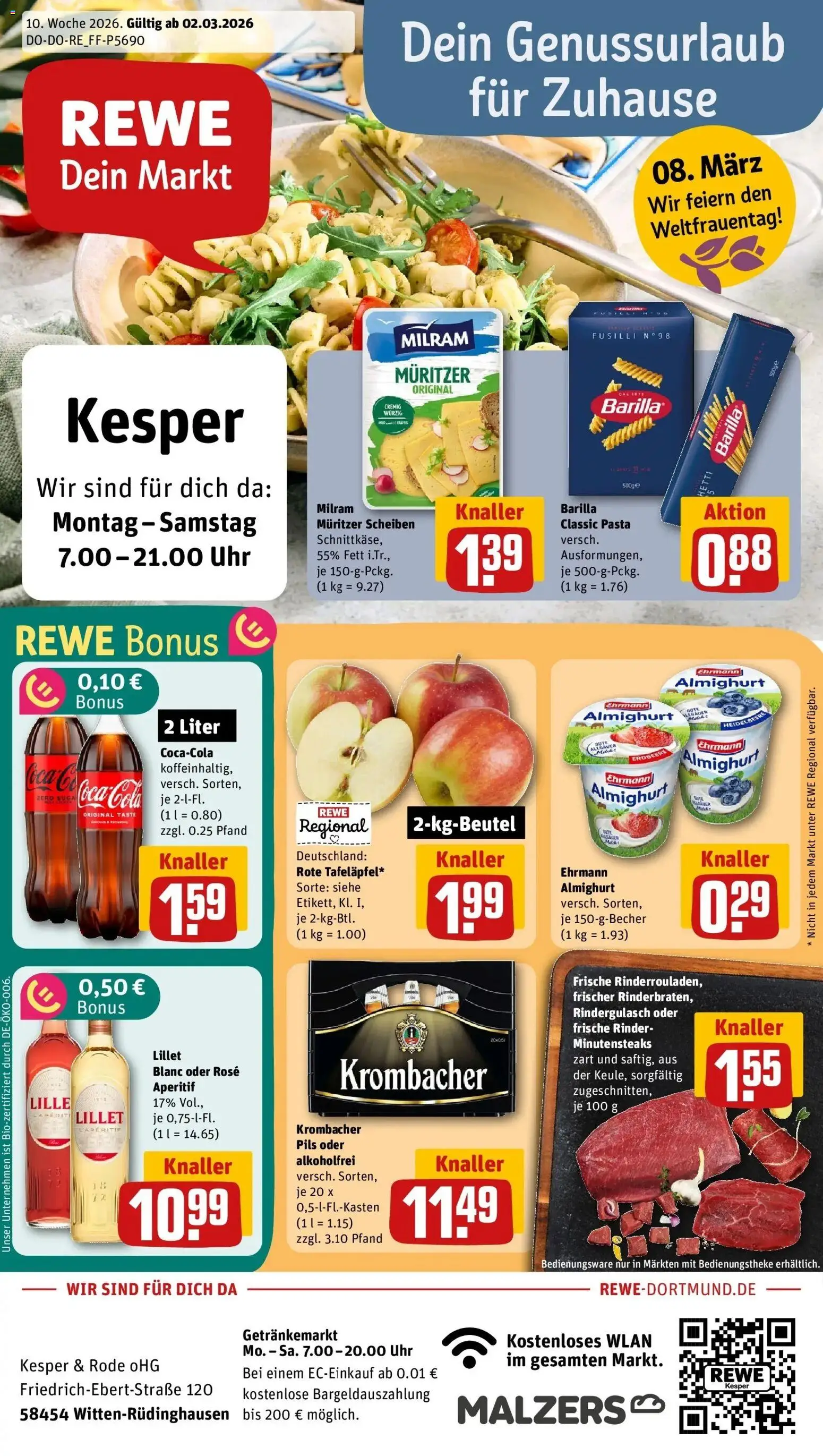 Vorschau von dem Prospekt des Geschäftes Rewe, gültig ab dem 02.03.2026