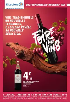 Prévisualisation de Foire aux Vins du magasin E.Leclerc formulaire valide 27/09/2025