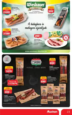 Auchan - Akciós újság Auchan megtekintése, amely érvényes 2025.12.04.-től | Oldal: 23