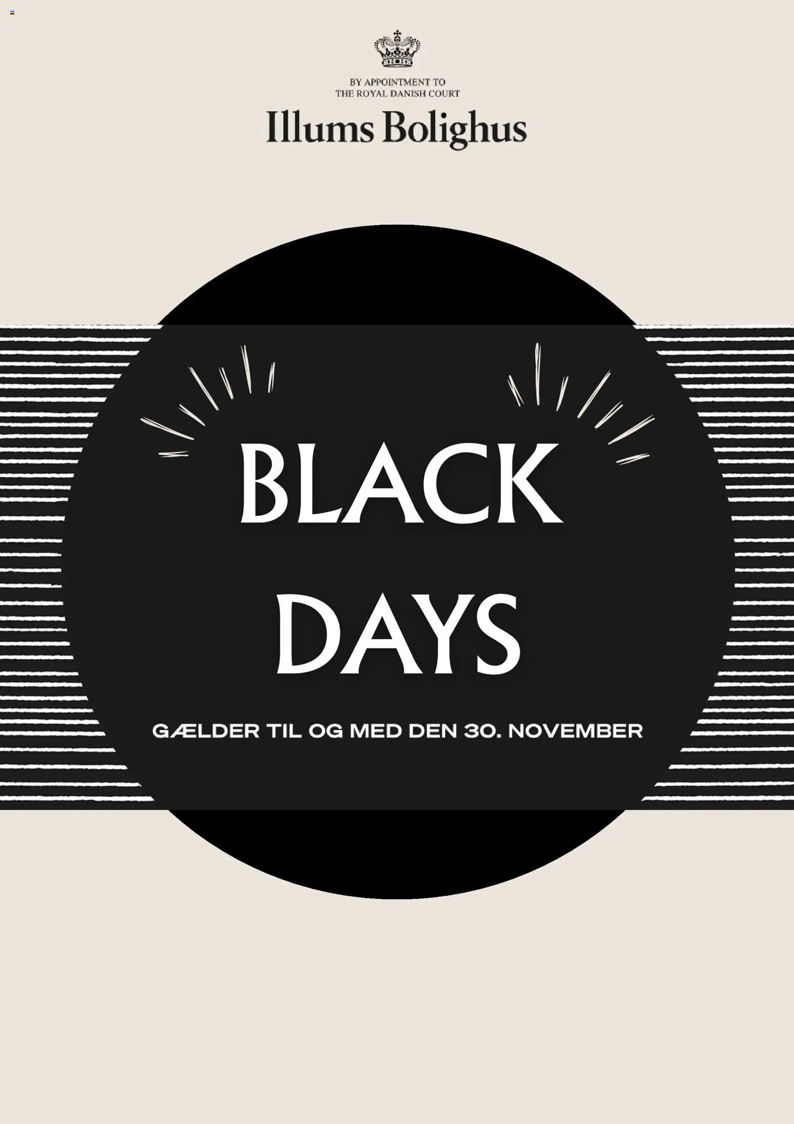 Eksempel på tilbudsavis Black Friday fra butik Illums Bolighus gyldig fra 21/11/2025