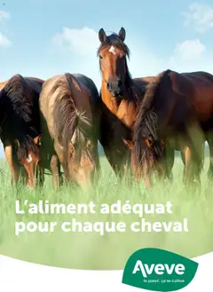 Voorbeeld van Guide aliments pour chevaux van winkel Aveve geldig vanaf 24/10/2024