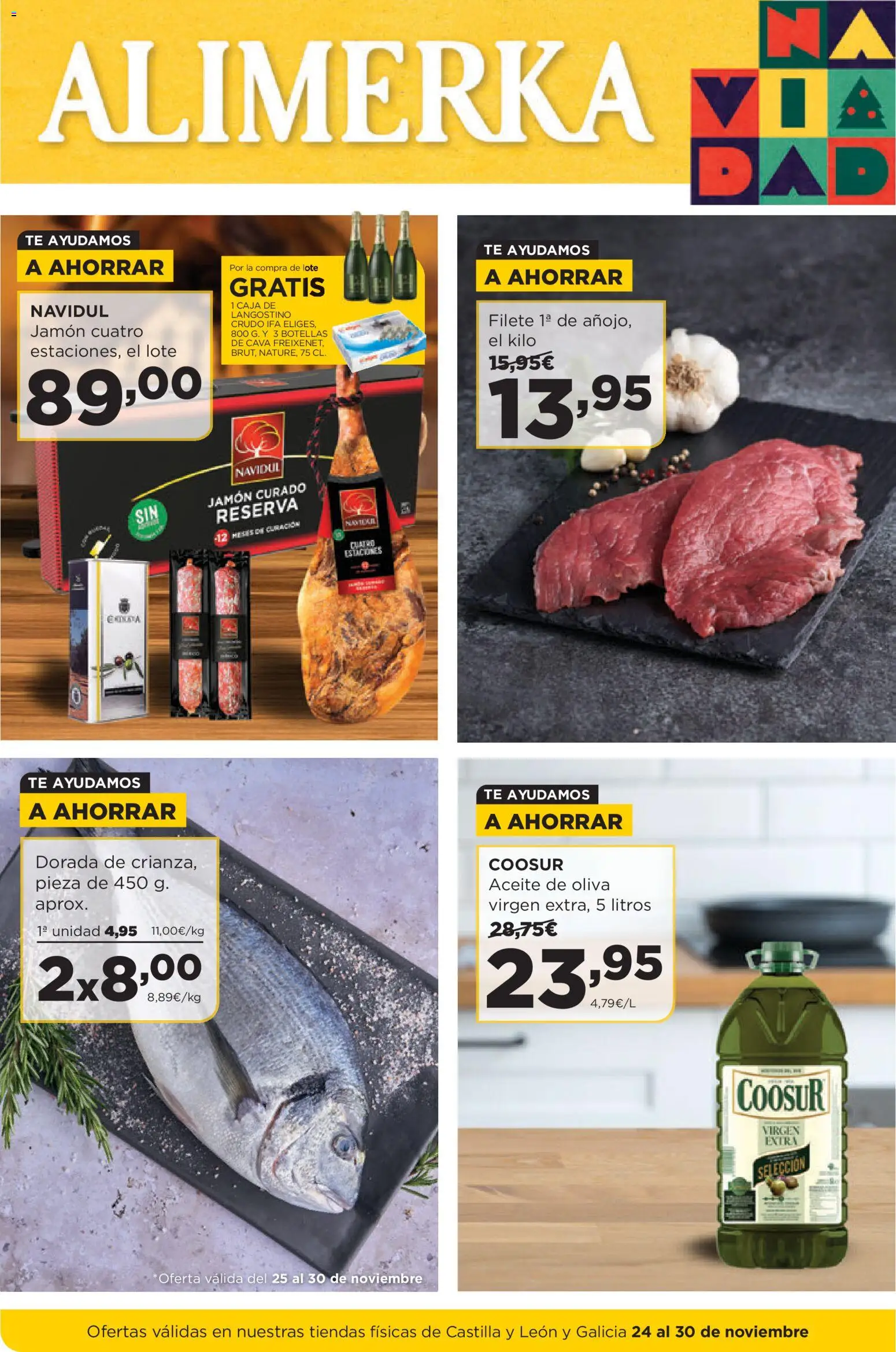 Vista previa del folleto de la tienda Alimerka válido desde el 24/11/2025 