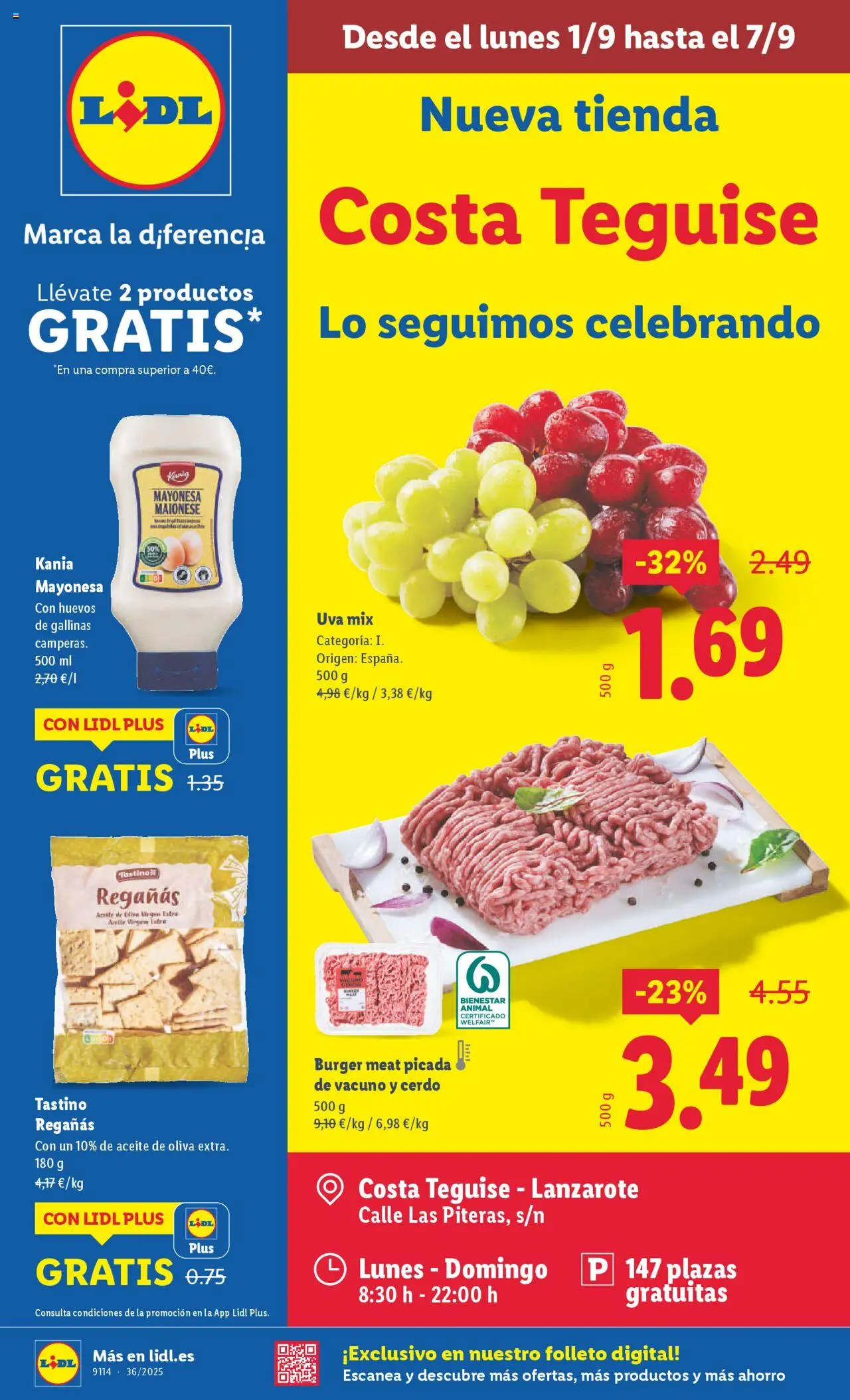 LIDL Costa Teguise del 01/09/2025 >> catálogo esta semana