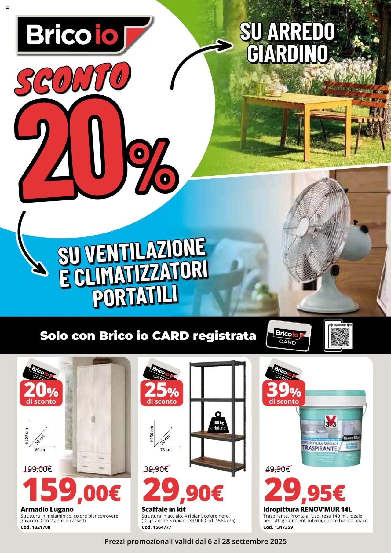 Volantino Brico io valido da 06/09/2025 numero di pagina 1