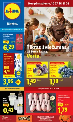 LIDL parduotuvės leidinio Leidinys galiojančio nuo 2025.10.27 peržiūra