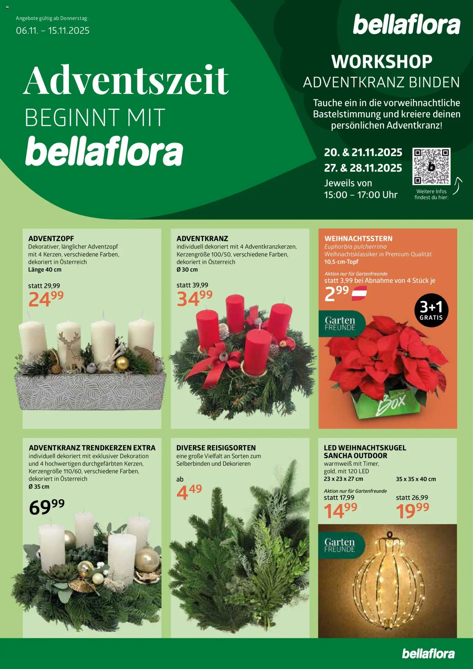 Vorschau der Angebote: bellaflora Flugblatt gültig ab 06.11.2025 - Uhr