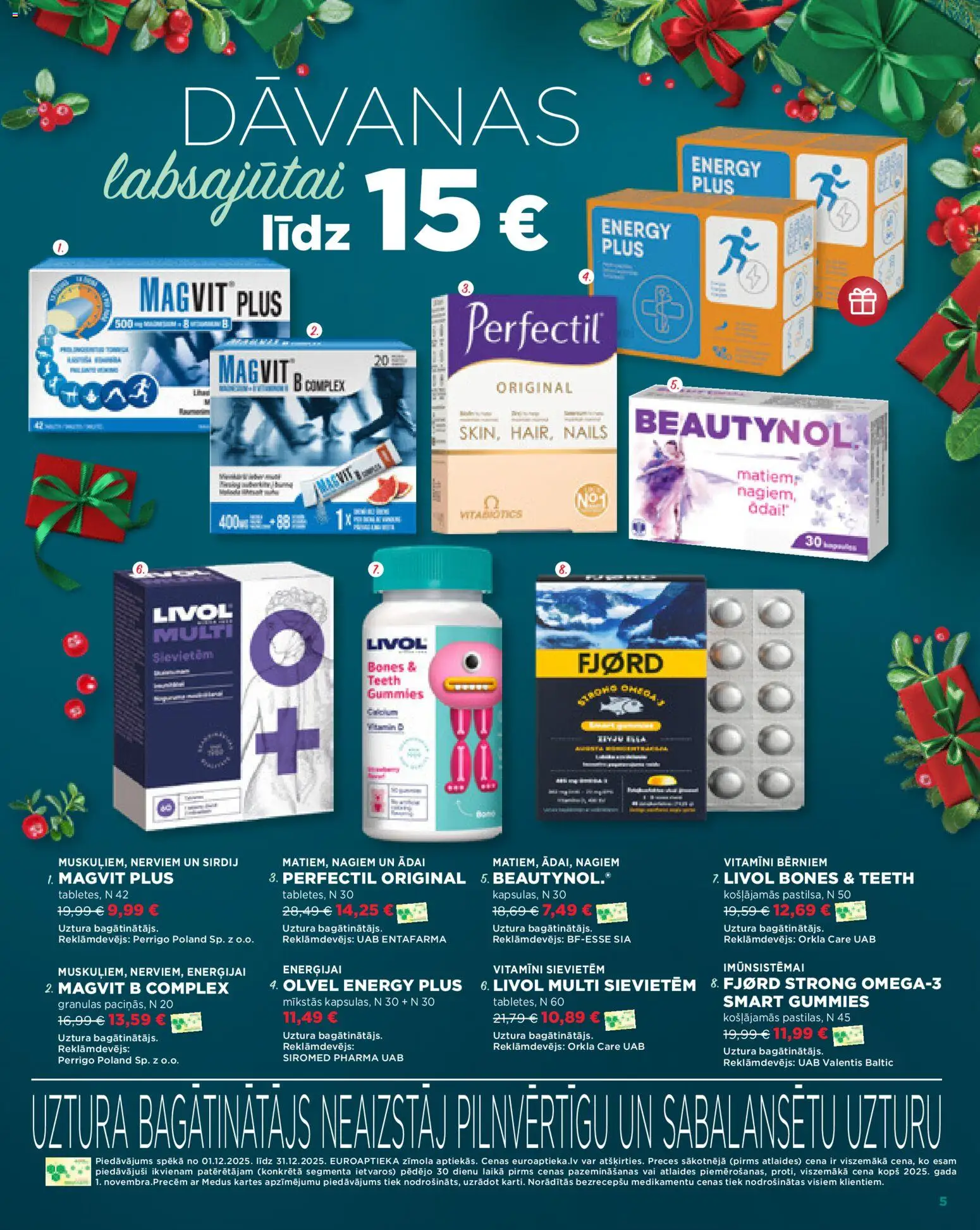 Skatīt Euroaptieka akciju bukletu, derīgs no 2025.12.01