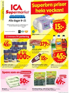 Förhandsgranska reklamblad Stockholm Globen från butik ICA Supermarket gäller från 27/10/2025