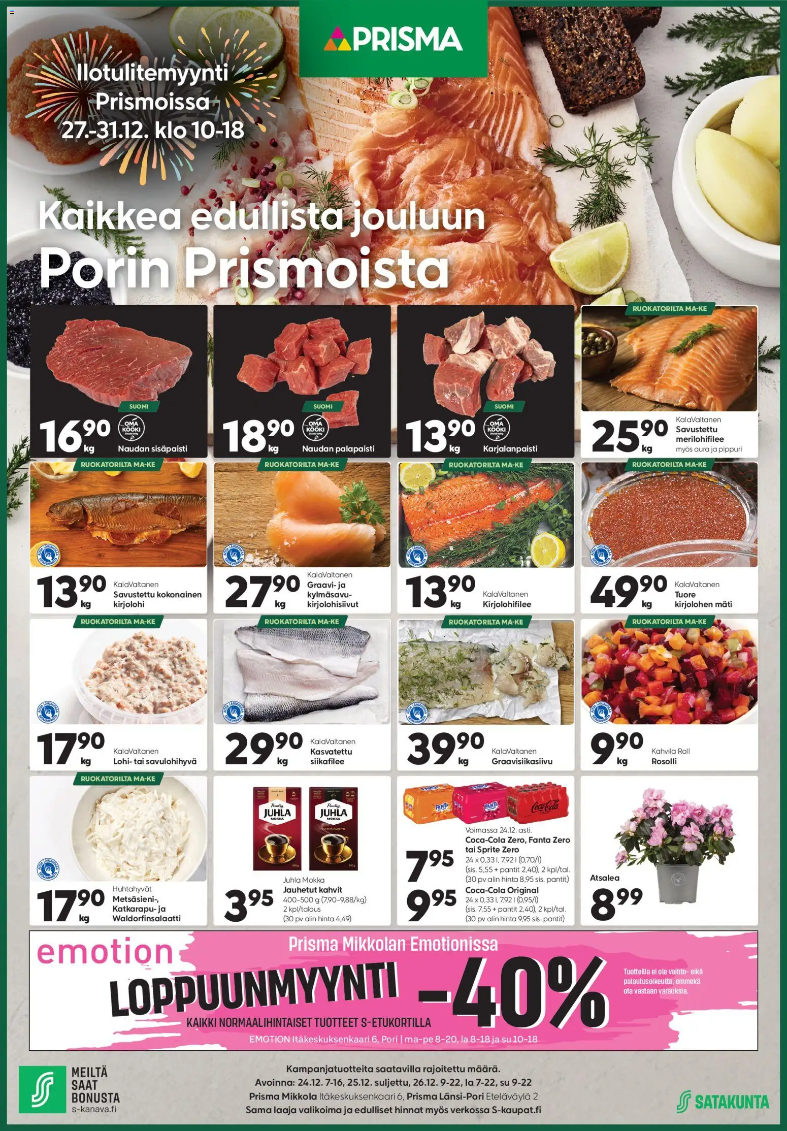 Kaupan Prisma Tarjoukset esikatselu, voimassa 27/12/2025