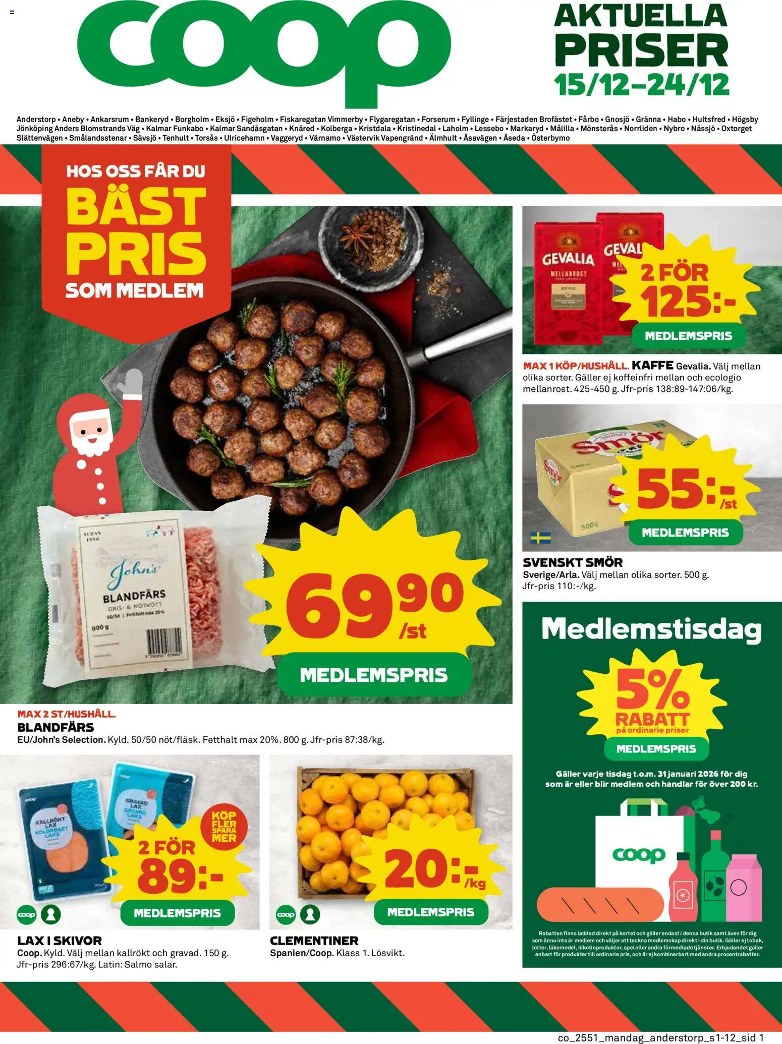Förhandsgranska reklamblad Anderstorp från butik Coop gäller från 15/12/2025