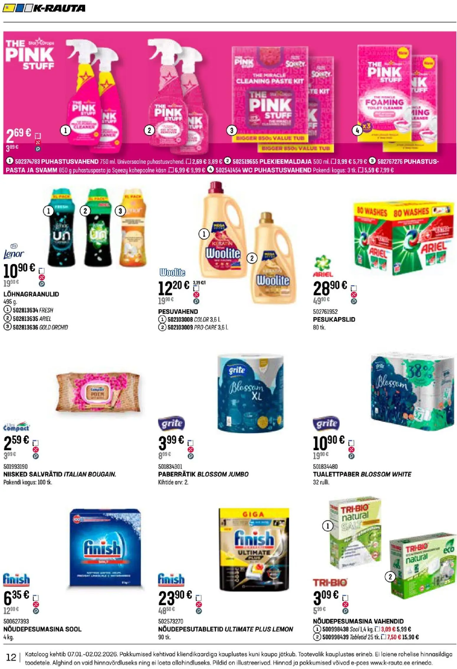 K-Rauta kliendilehe eelvaade alates 2026.01.07