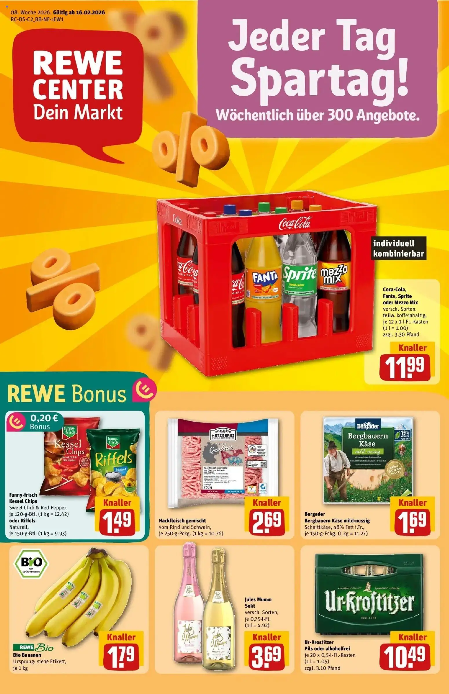 Vorschau von dem Prospekt des Geschäftes Rewe, gültig ab dem 16.02.2026