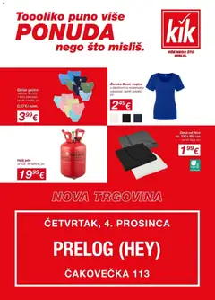 Pregled letka KiK katalog do 03.12.2025 trgovine Kik vrijedi od 30.11.2025