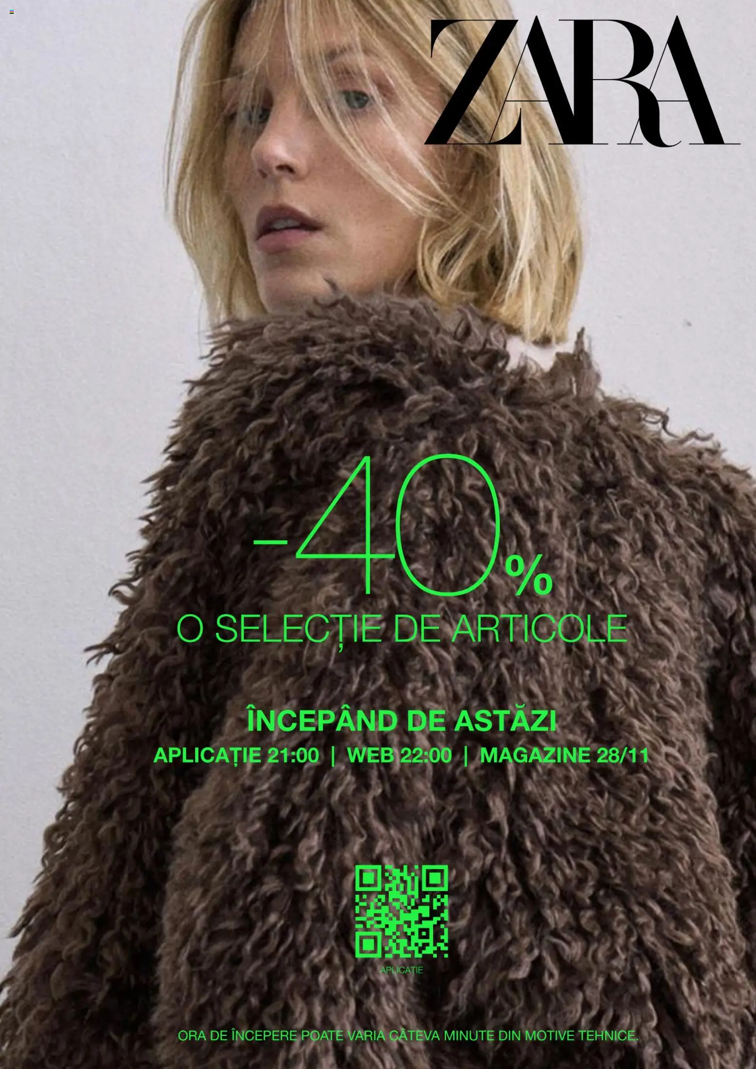 Previzualizarea de cataloage: Zara Black Friday valabil de la 27.11.2025
