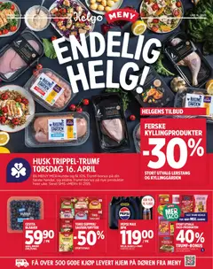 Forhåndsvis Meny Helgø kundeavis fra butikk Meny gyldig fra 16/04/2026