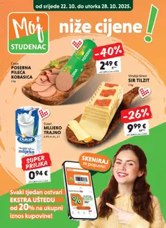 Pregled letka Moj Studenac trgovine Studenac vrijedi od 22.10.2025