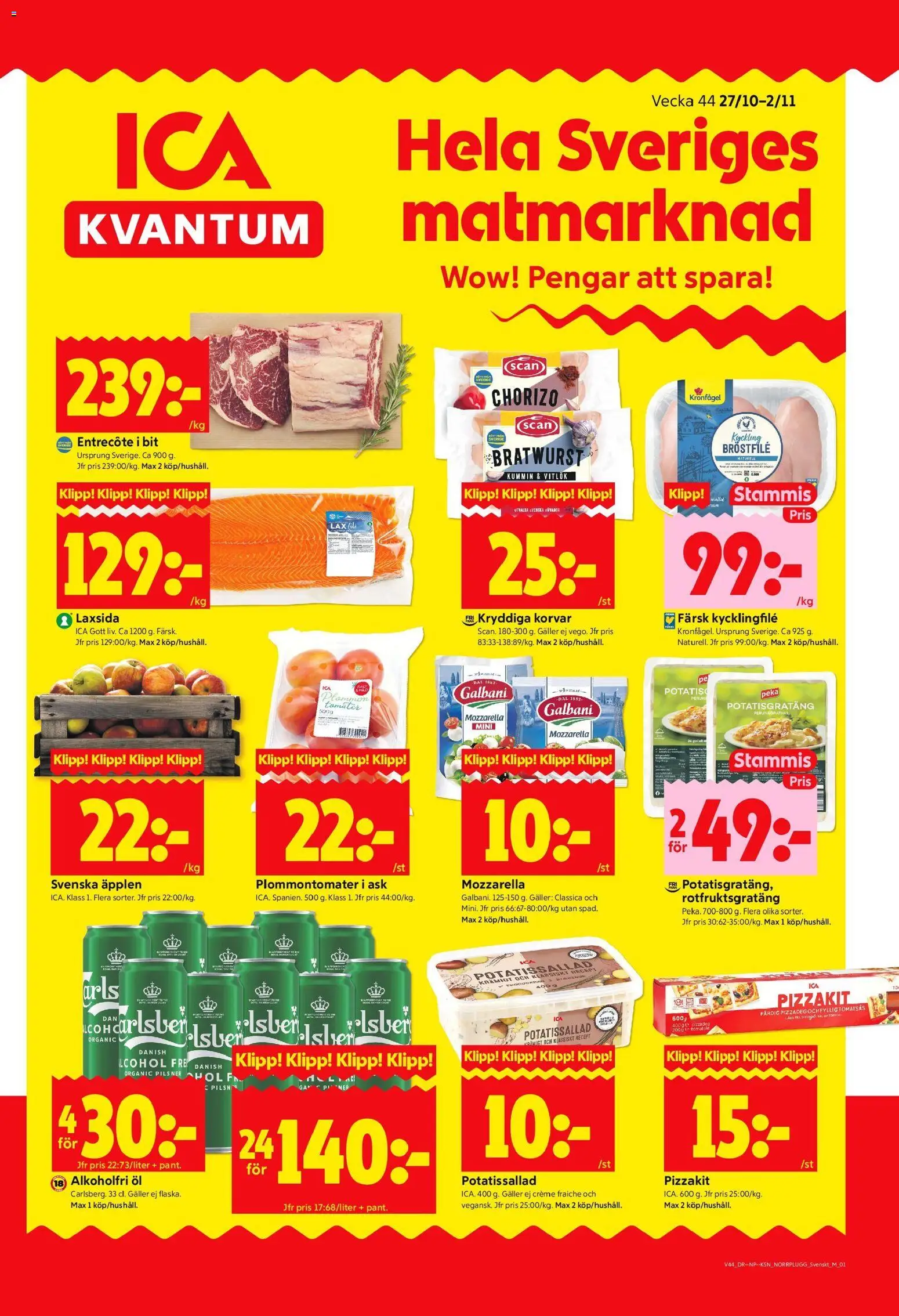 Boden är giltig 27/10 2025 > Veckans Erbjudanden gäller från 27/10/2025 till 02/11/2025 sidnummer 1