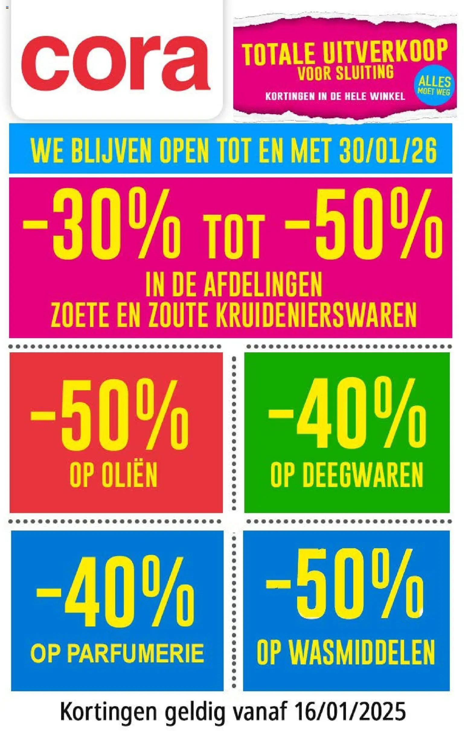 Voorbeeld van Folder Anderlecht van winkel Cora geldig vanaf 16/01/2026