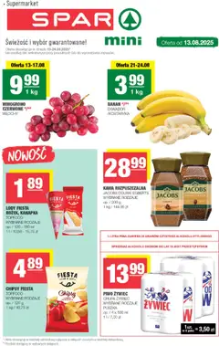 Pogląd gazetki "Spar Mini" ze sklepu Spar ważnej od 13.08.2025