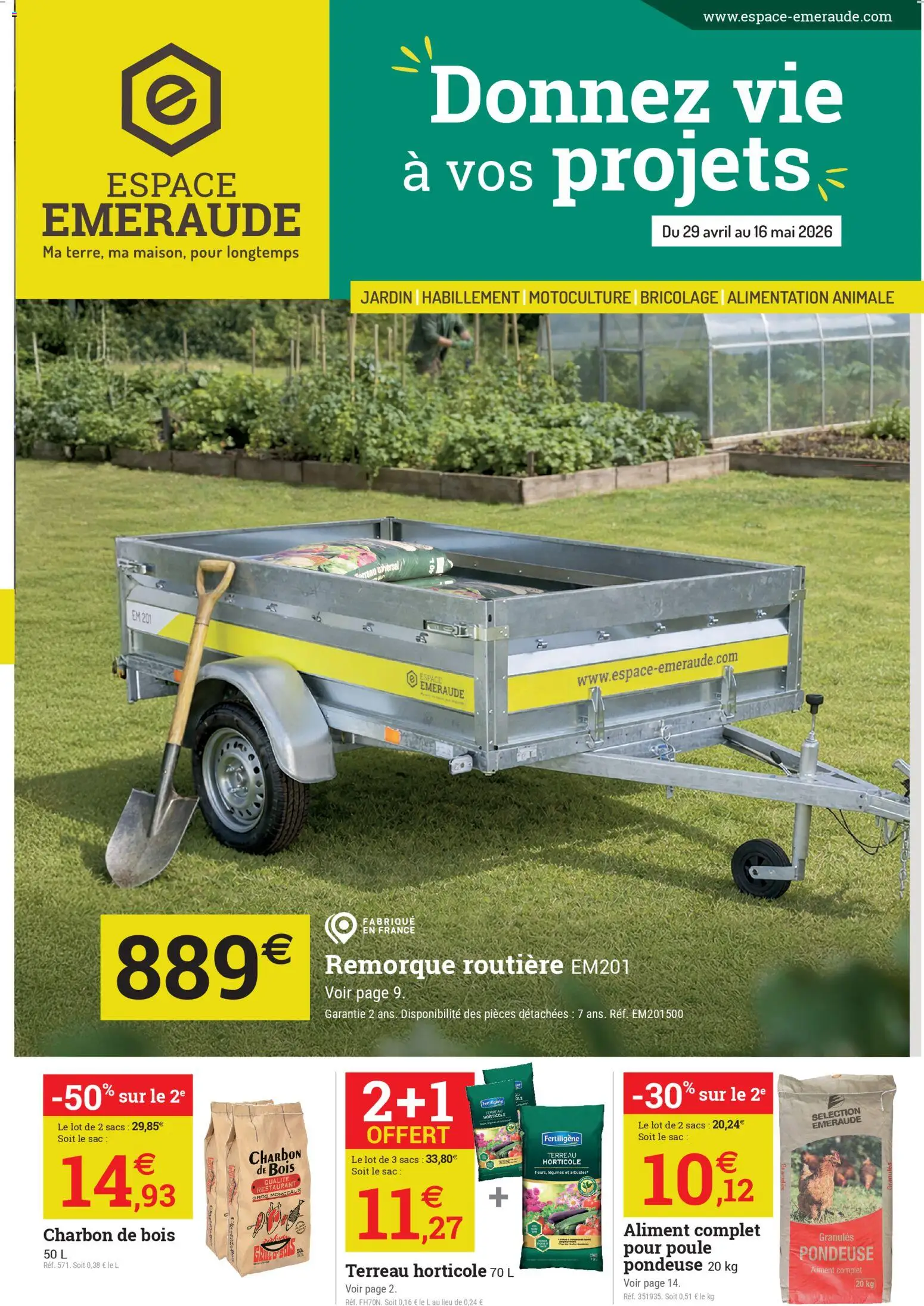 Prévisualisation de Espace Emeraude catalogue du magasin Espace Emeraude formulaire valide 29/04/2026